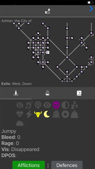Tangkapan skrin Nexus MUD Client