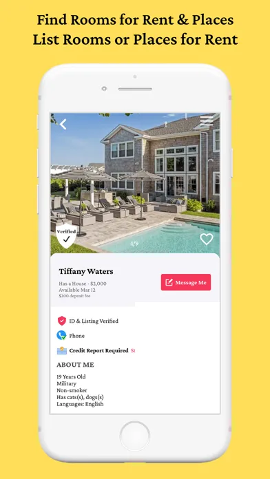 Скриншоты iROOMit: Roommate Finder