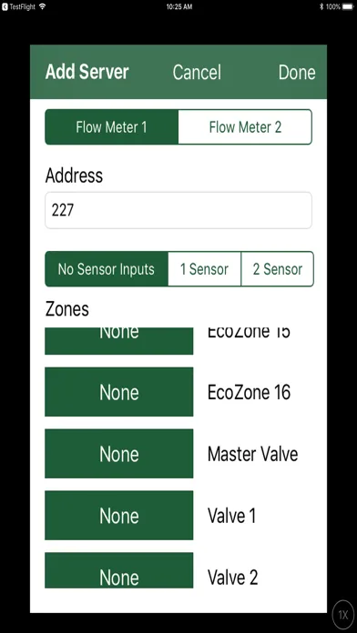 IrriGreen EcoZone Genius App Screenshots