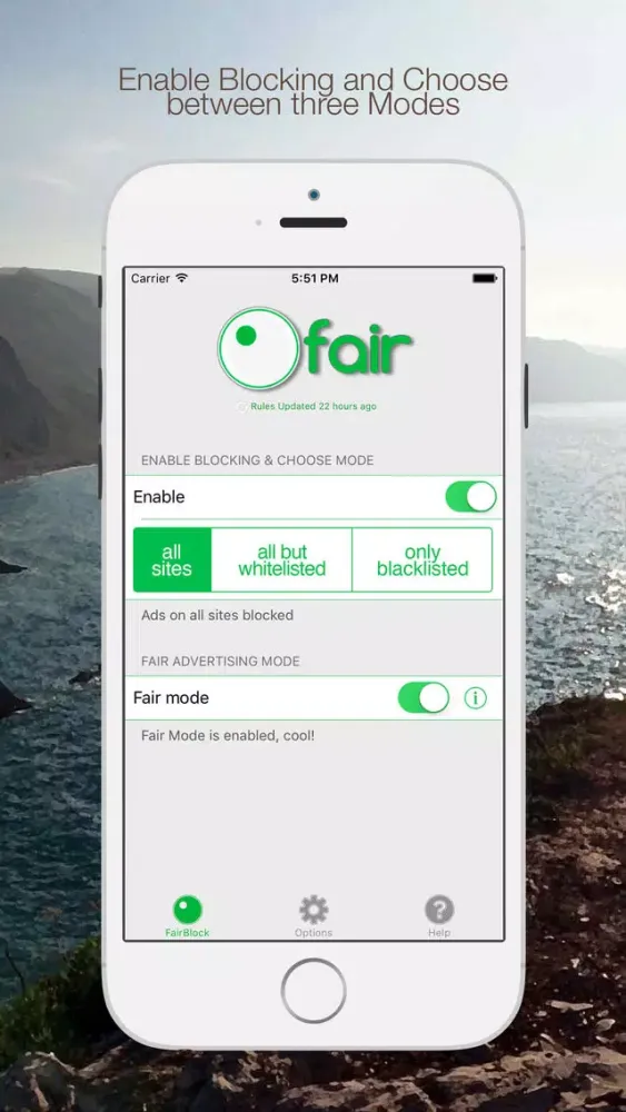 Fair, the fair ad blocker Ekran Görüntüleri