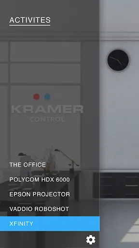Ảnh chụp màn hình của Kramer Control