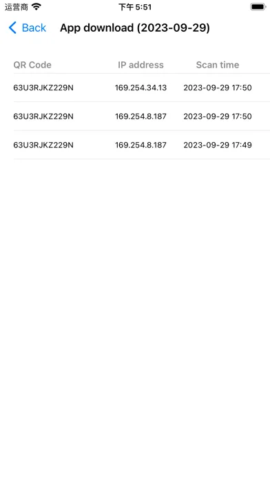 Ảnh chụp màn hình của QRLinks: QR code generator