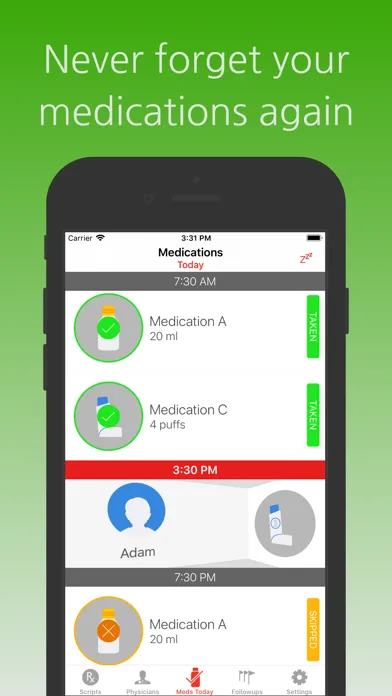 Ảnh chụp màn hình của Medication Reminder & Refills