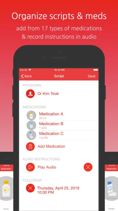Ảnh chụp màn hình của Medication Reminder & Refills