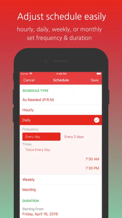 Ảnh chụp màn hình của Medication Reminder & Refills