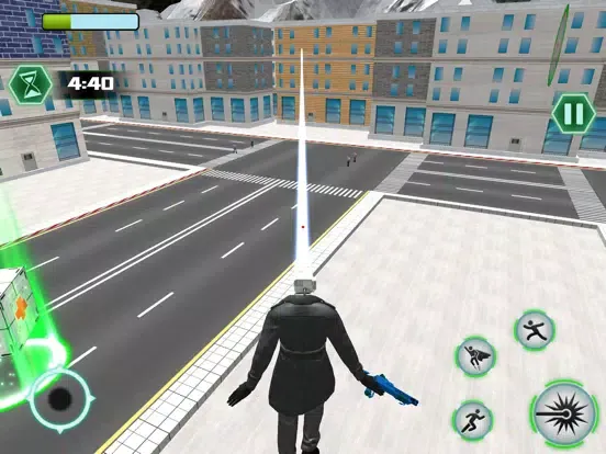 ภาพหน้าจอของ Ski Bop Fly Superhero : Battle iPad 