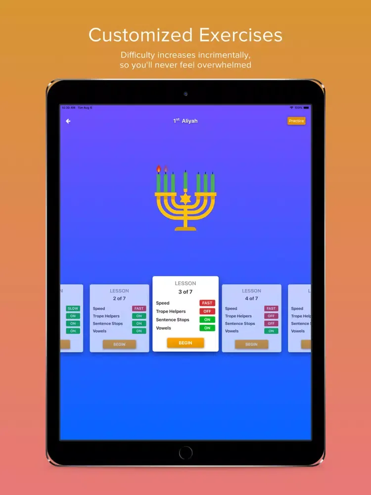 Bar Mitzvah Me iPad  Screenshots