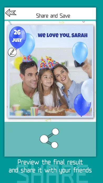 Birthday Editor Photo Collage Ekran Görüntüleri