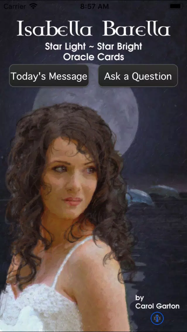 Tangkapan layar Isabella Barella Oracle Cards