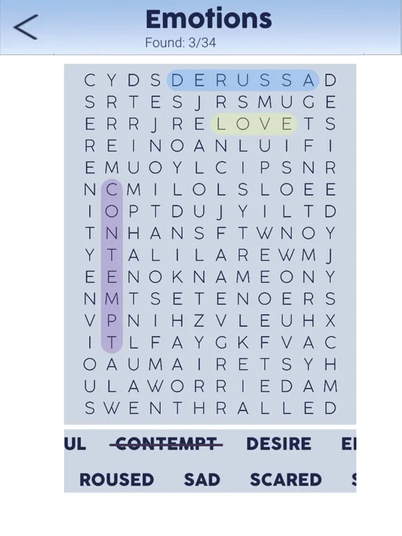 Zrzuty ekranu Word search in English - Unscramble hidden words iPad 