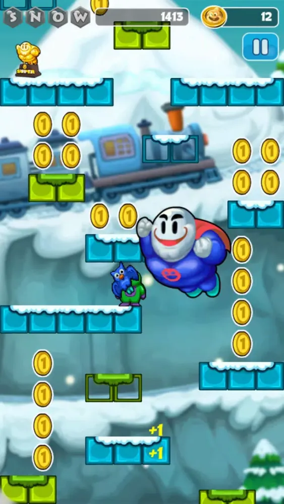 ภาพหน้าจอของ Snow Bros Jump2