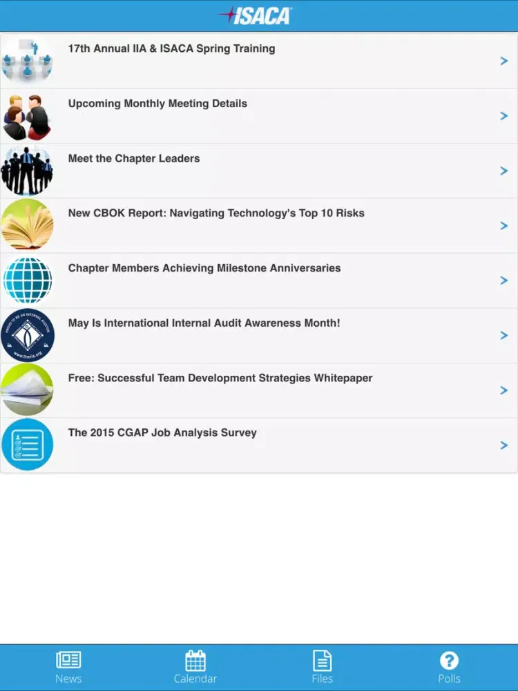 ISACA Detroit Chapter iPad  Screenshots