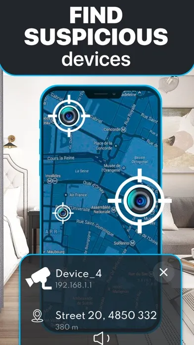 Hidden Camera Detector: Finder应用截图