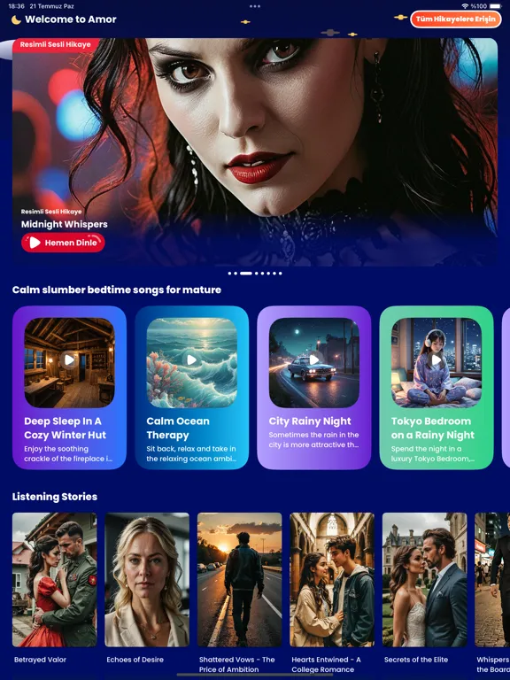 Capturas de tela do Amor: Drama, Shorts, Stories iPad 