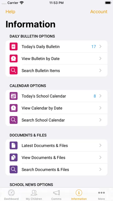 Скриншоты iParent App