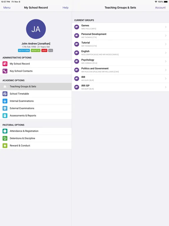 Zrzuty ekranu iStudent App iPad 
