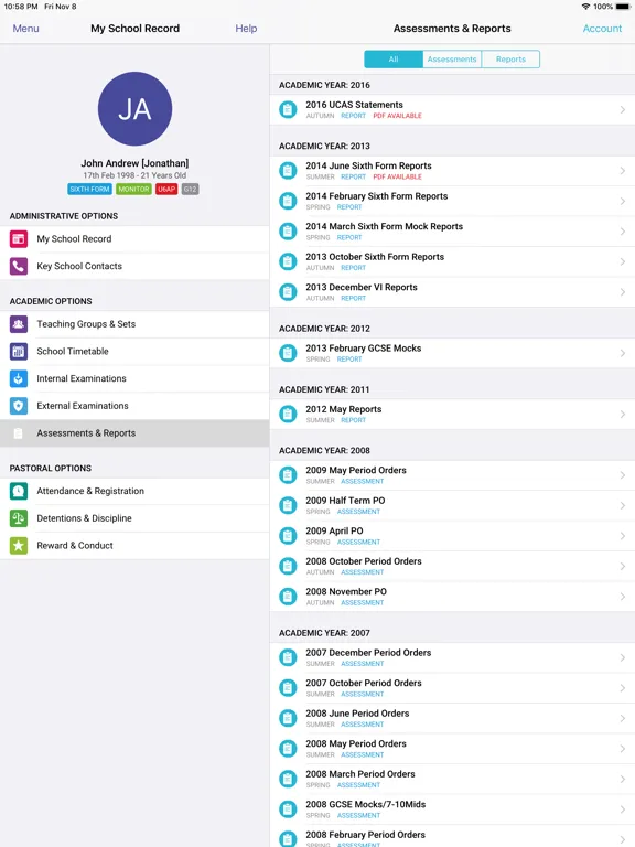 Zrzuty ekranu iStudent App iPad 