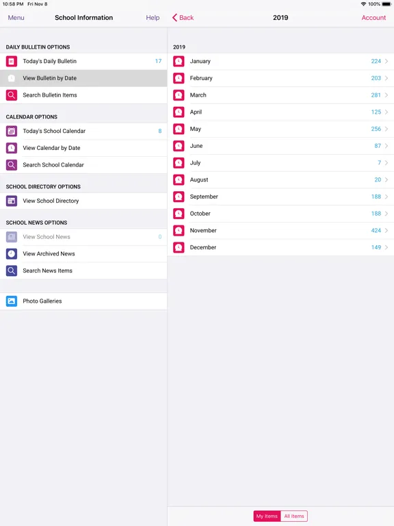 Zrzuty ekranu iStudent App iPad 
