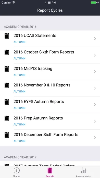 iReport App Screenshots
