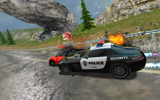 Tangkapan skrin Racers Vs Cops
