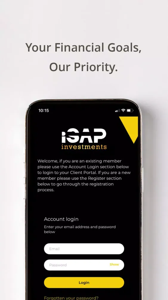 Captures d'écran de isap investments