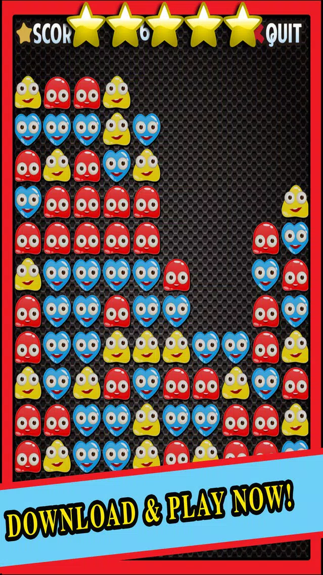 Tangkapan skrin Funny Jelly 3 Matching Puzzle Game