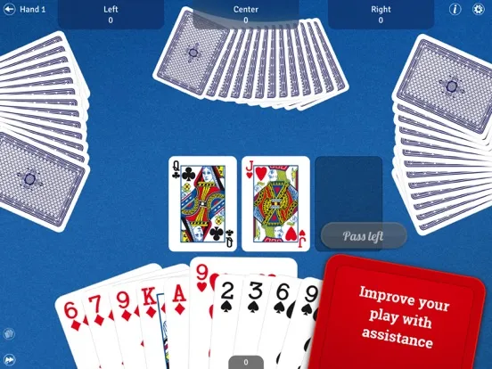 Hearts LITE - Card Game iPad 应用截图