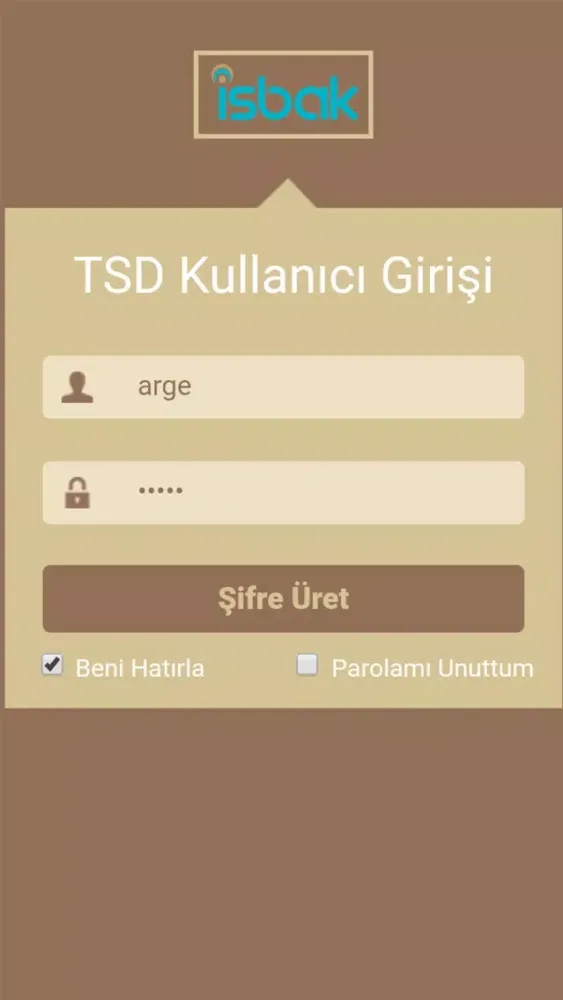 Tangkapan skrin ISBAK TSD