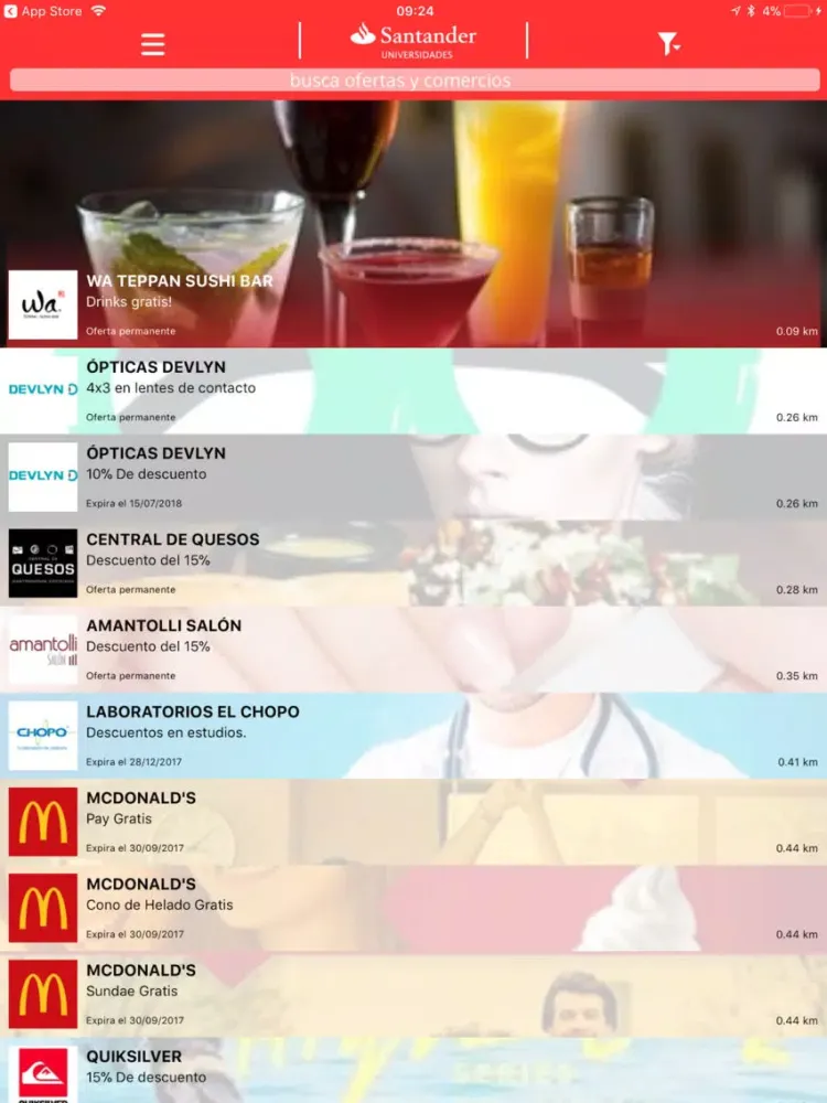 تصاویر Santander Universidades iPad 