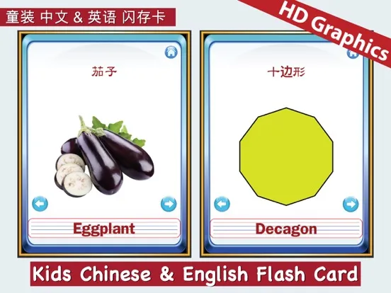Kids Chinese & English Flash Cards ABC iPad 应用截图