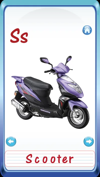 Captures d'écran de Kids Vehicles ABC Alphabets Flash Cards