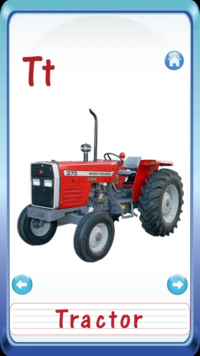 Captures d'écran de Kids Vehicles ABC Alphabets Flash Cards