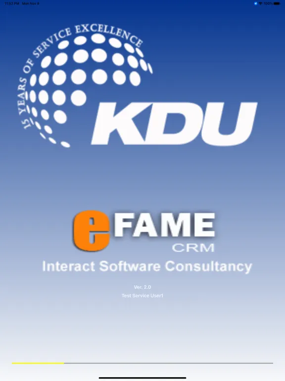 KDU CRM iPad  スクリーンショット
