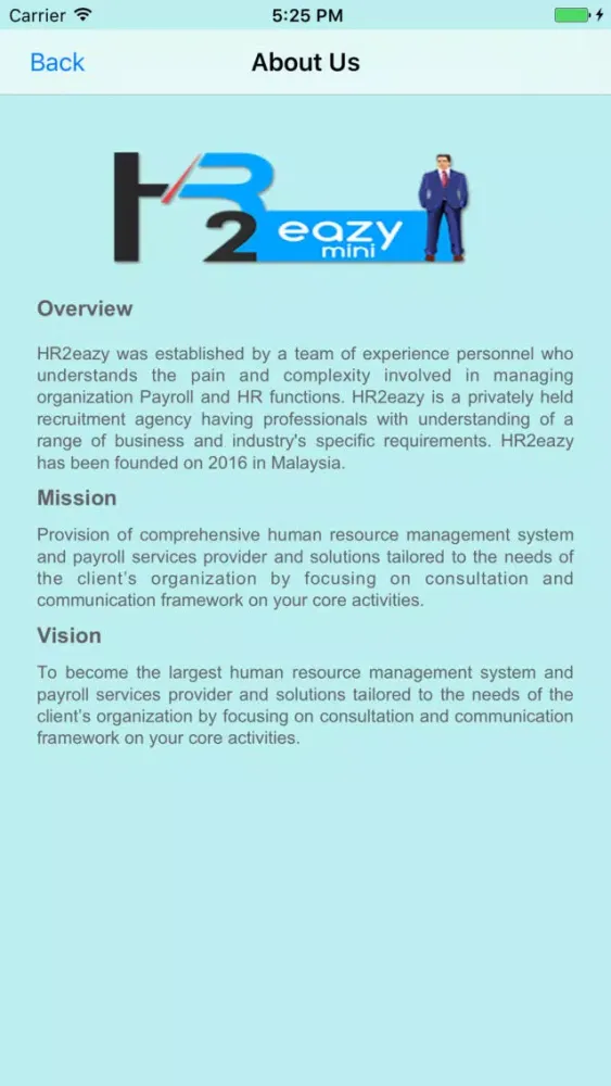 Ảnh chụp màn hình của HR2eazy Mini