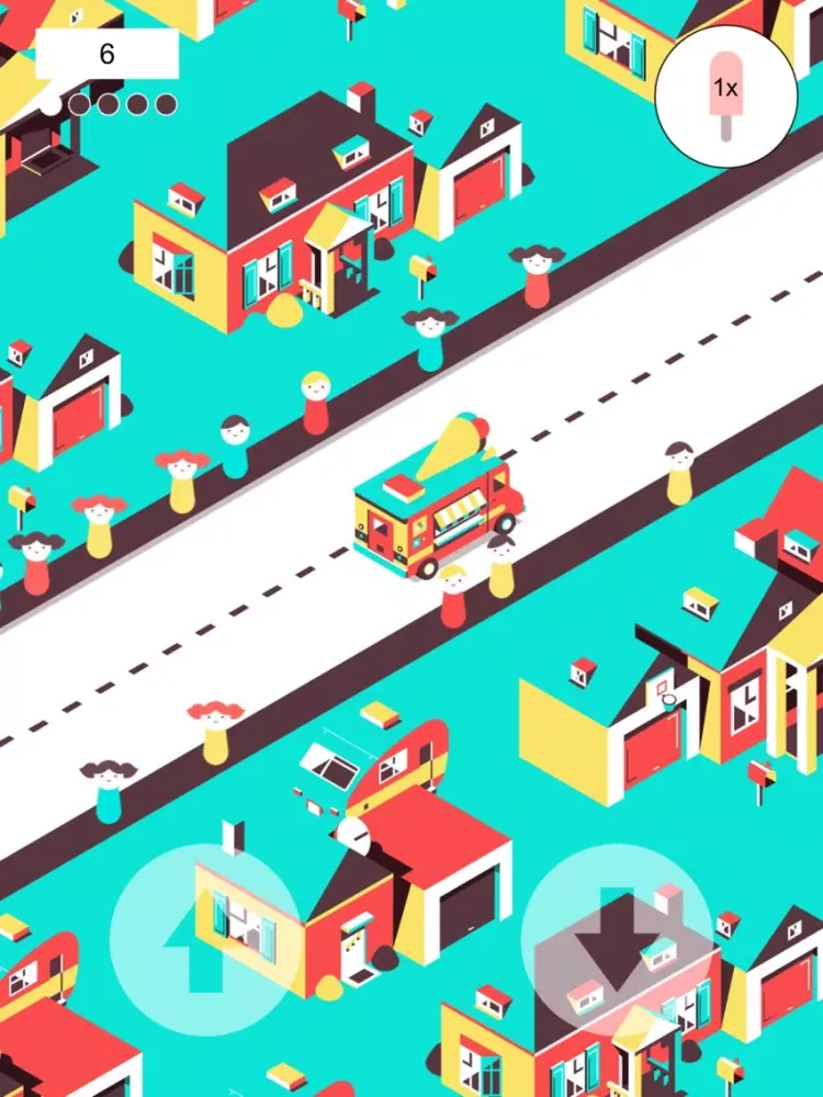 ภาพหน้าจอของ iScream - Endless Arcade Ice Cream Thrower iPad 
