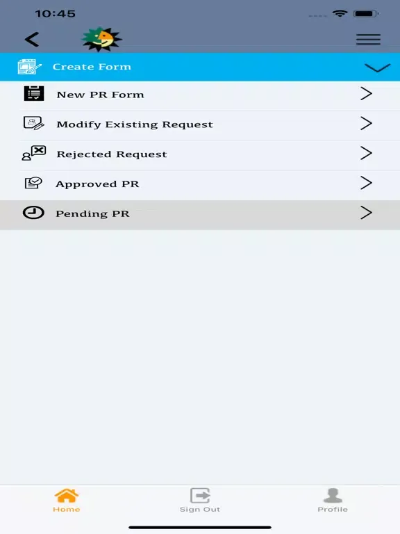 Ảnh chụp màn hình của ISE APPS iPad 