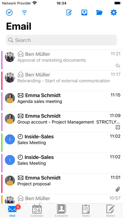Captures d'écran de ISEC7 MAIL for Intune