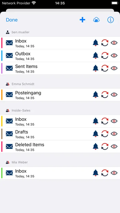 Captures d'écran de ISEC7 MAIL for Intune