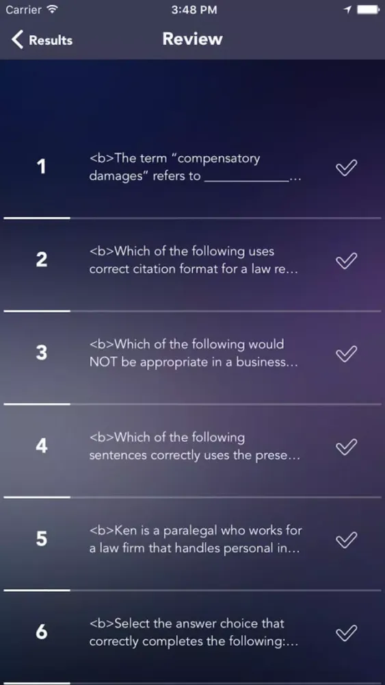 Certified Paralegal Exam/Test Practice स्क्रीनशॉट