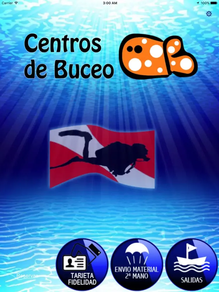 Tangkapan skrin Centros de Buceo iPad 