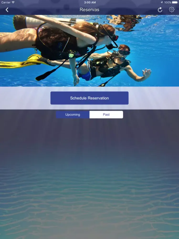 Tangkapan skrin Centros de Buceo iPad 
