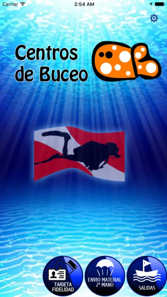 Tangkapan skrin Centros de Buceo