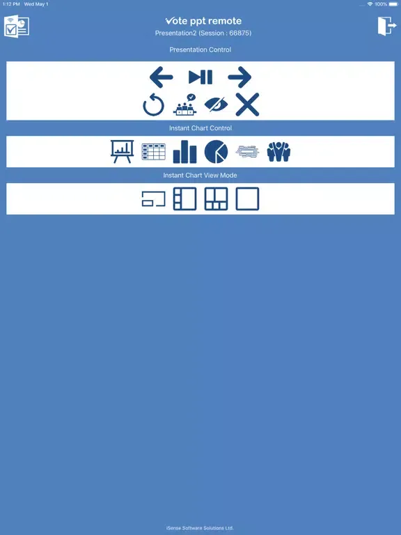 Capturas de pantalla de iVote PowerPoint Remote iPad 
