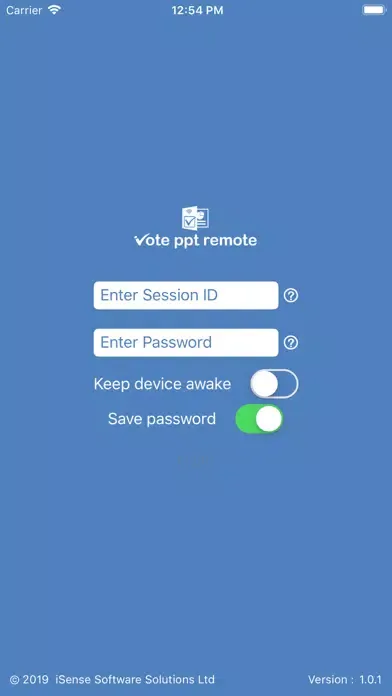 Capturas de pantalla de iVote PowerPoint Remote