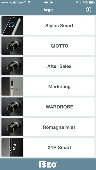 Ảnh chụp màn hình của ISEO Argo