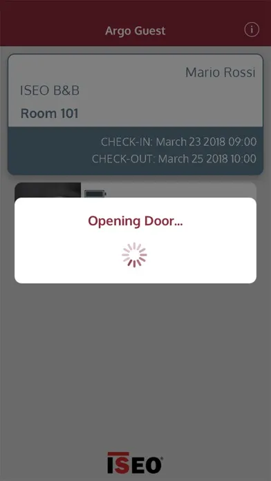 Ảnh chụp màn hình của ISEO Argo Guest