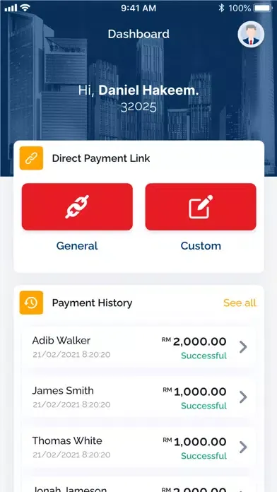 Ảnh chụp màn hình của UDA EZPay