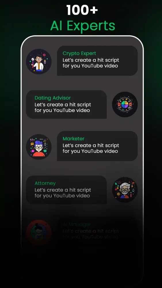 JustChat: Chatbot AI Assistant Screenshots