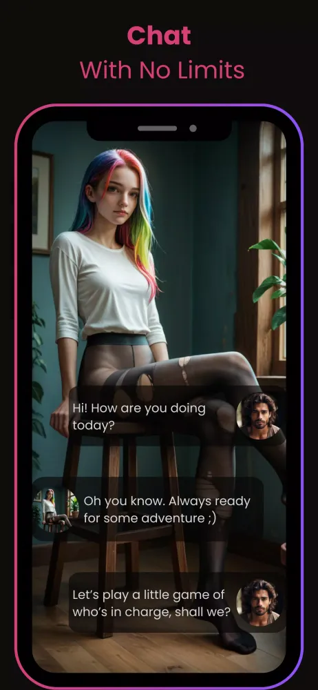 AI Character Chat: JustMet应用截图