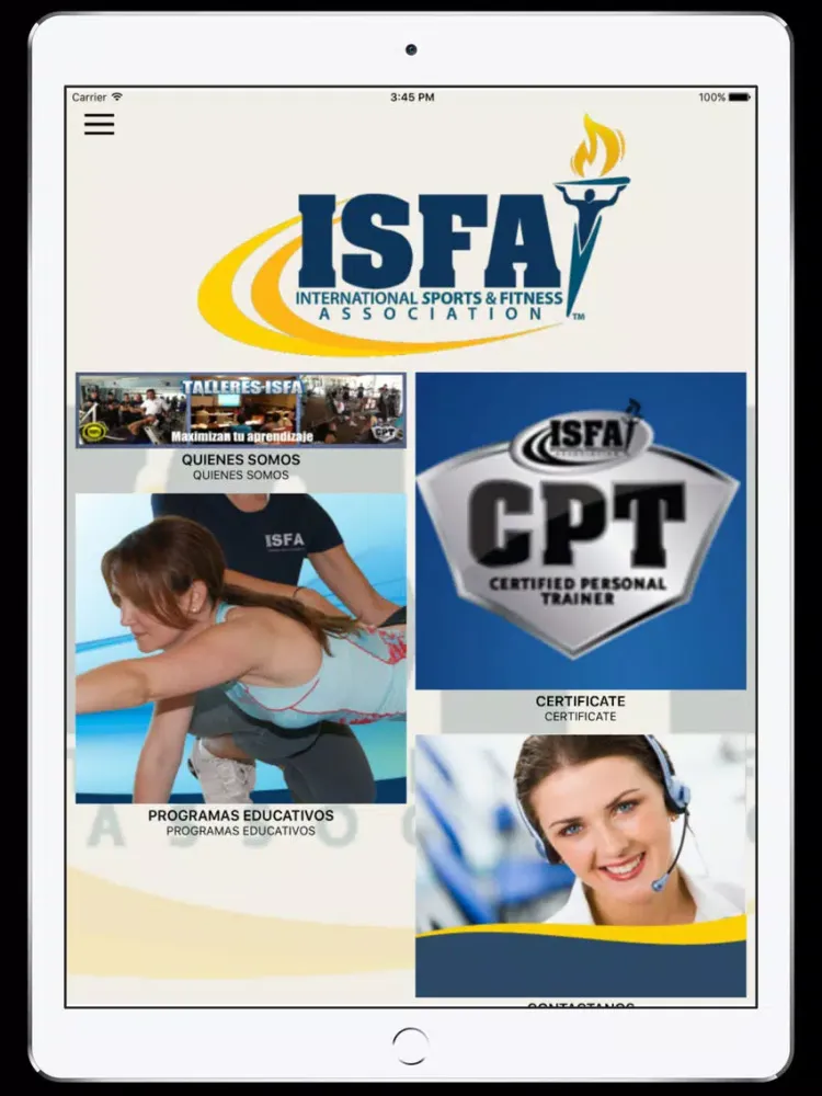 ISFA iPad  Screenshots
